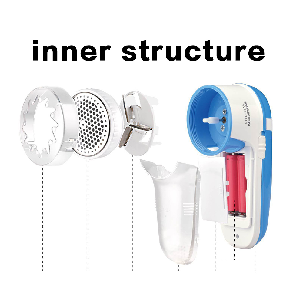 Electric Battery Operated Lint Remover Fabric Shaver for Clothing - Blue