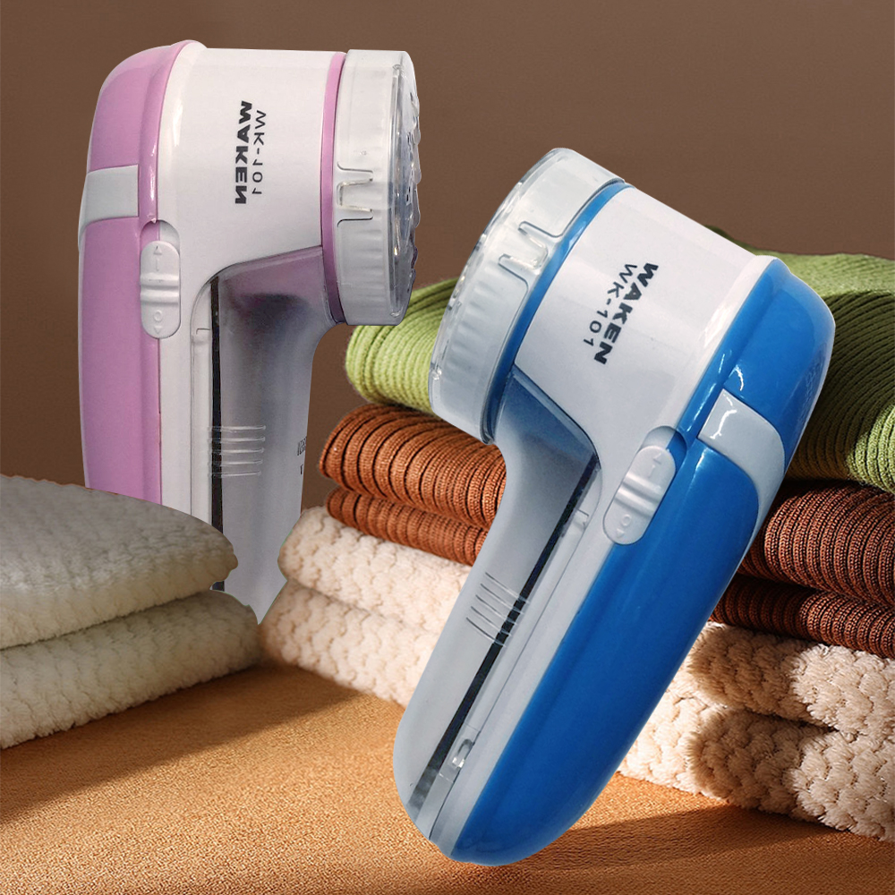 Electric Battery Operated Lint Remover Fabric Shaver for Clothing - Blue