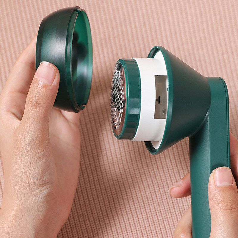 Electric Clothes Shaver Fabric Lint Fuzz Ball Remover USB Rechargeable Fabric Shaver Portable Fur Ball Trimmer Green