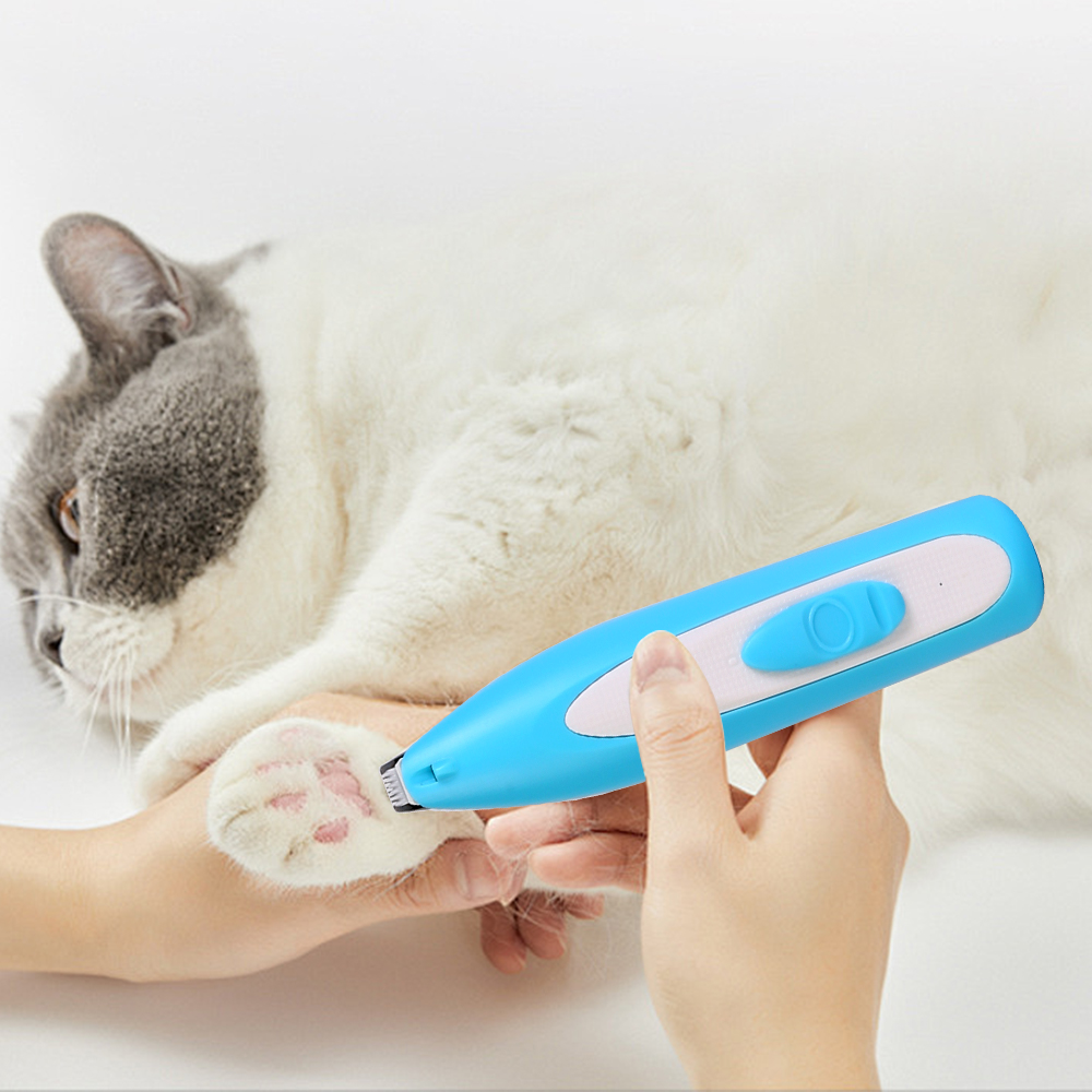 Electric Pet Groomer Trimmer LED Waterproof Pet Foot Hair Cat Dog Paw Shaver