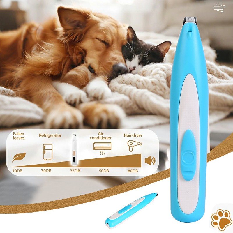 Electric Pet Groomer Trimmer LED Waterproof Pet Foot Hair Cat Dog Paw Shaver