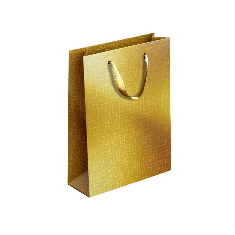 Embossed Metallic Paper Gift Bag Large - Random Colour