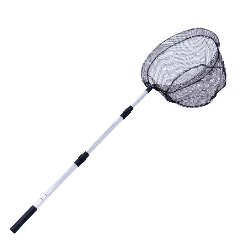 Folding Extending Fishing Net Landing Net Pole Handle 3 Section Telescopic Mesh