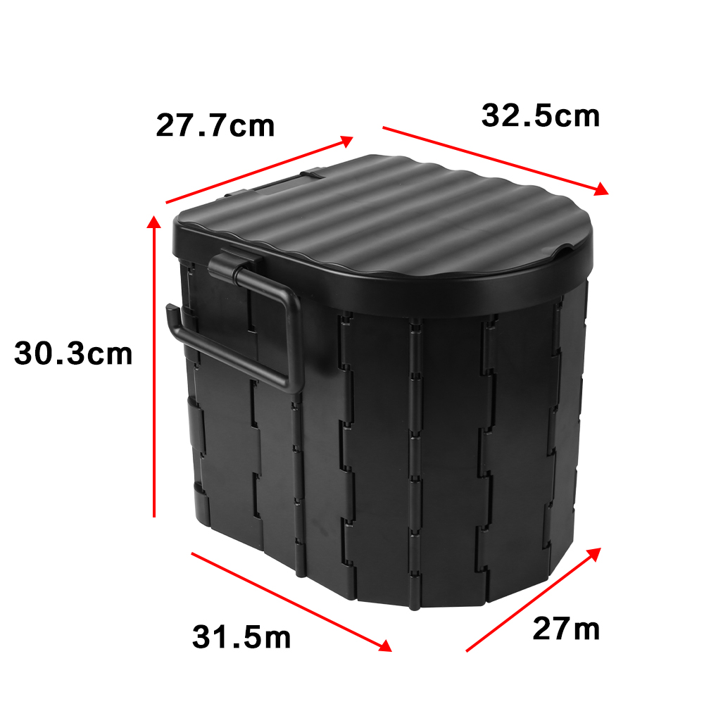 Folding Toilet Car Outdoor Travel Potty Portable for Camping Hiking Beach with 12 Garbage Bags