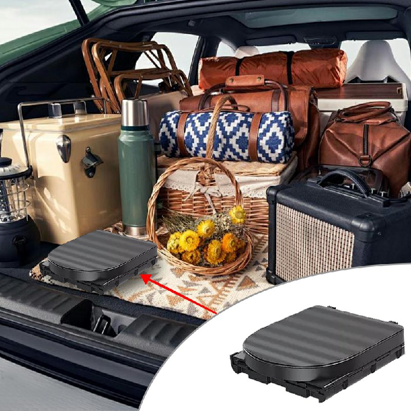 Folding Toilet Car Outdoor Travel Potty Portable for Camping Hiking Beach with 12 Garbage Bags