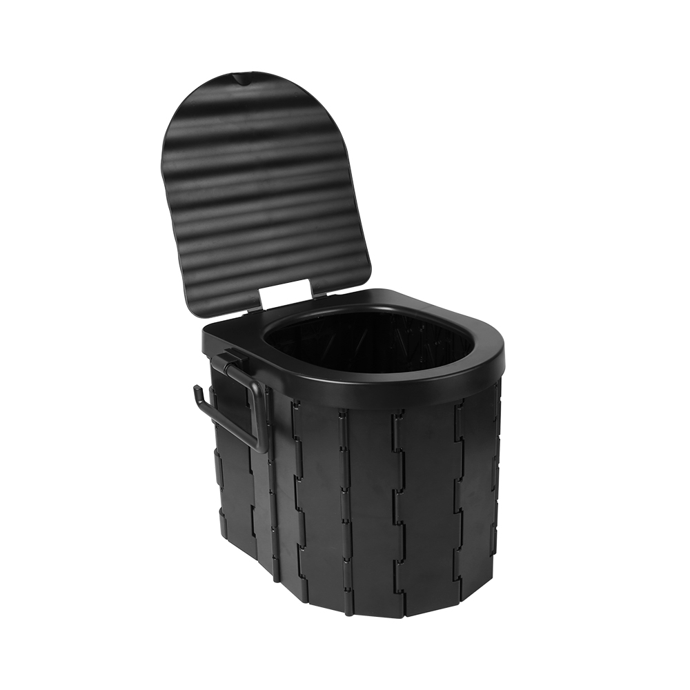 Folding Toilet Car Outdoor Travel Potty Portable for Camping Hiking Beach with 12 Garbage Bags