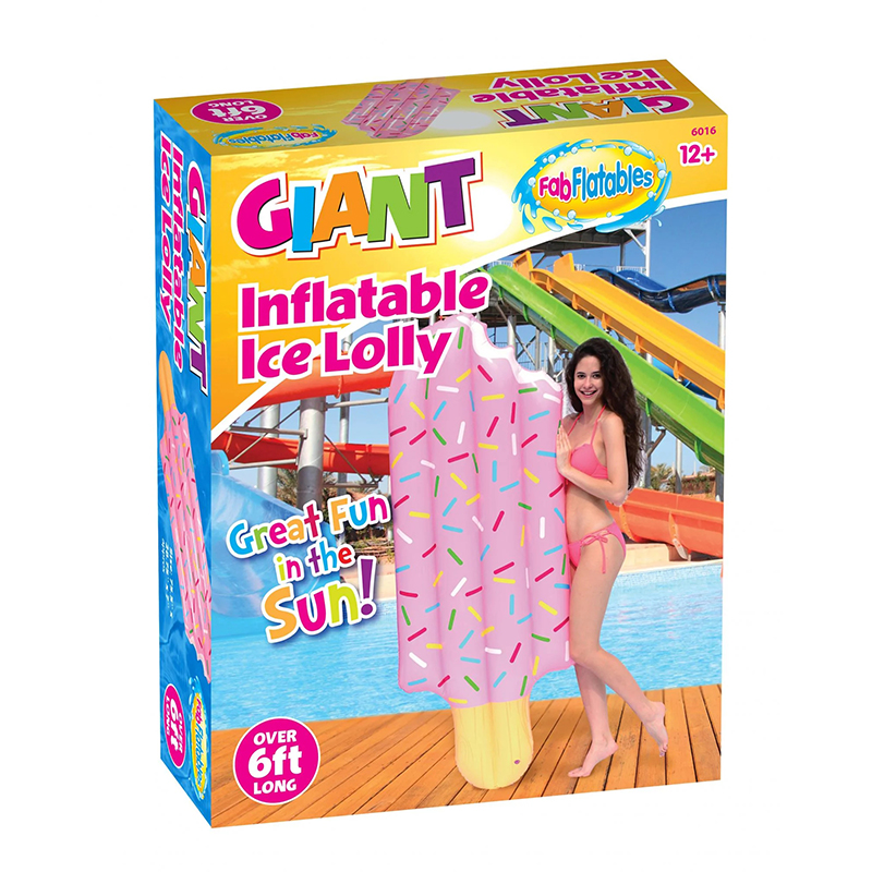 Giant Water Pool Float Inflatable Lounge Raft Tube Summer Swim Ring for Adults - Ice Cream