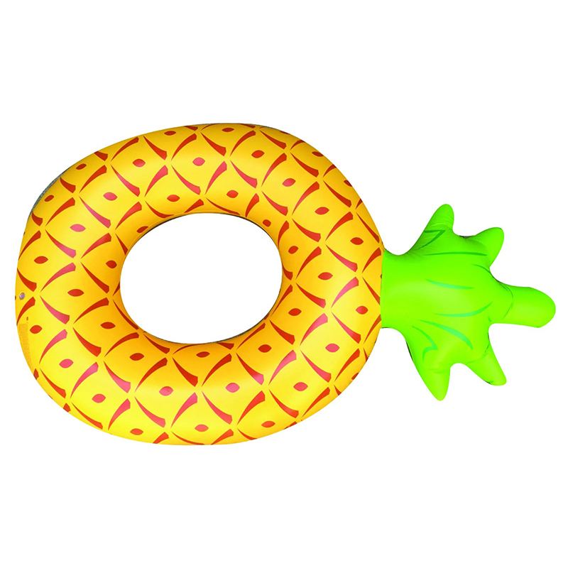 Giant Water Pool Float Inflatable Lounge Raft Tube Summer Swim Ring for Adults - Pineapple