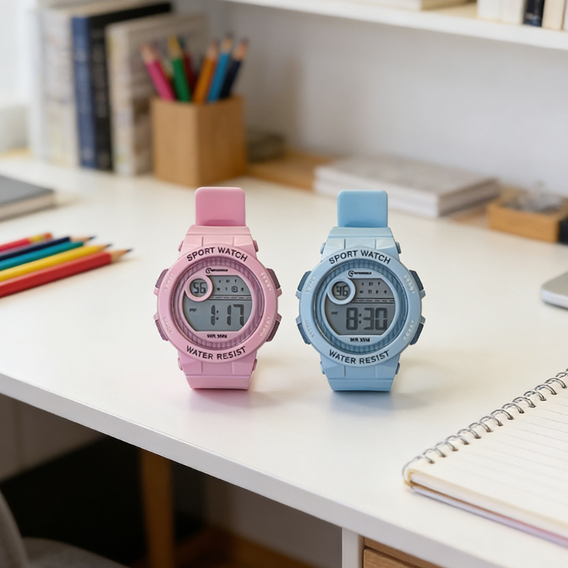 Girls Watch Boys Digital Watch Sports Watch Water Resistant Watch Plastic Watch for Kids Gifts Random Color