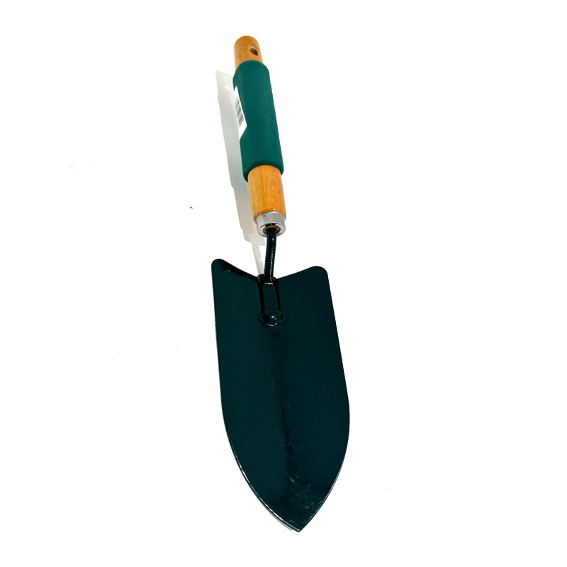Green Metal Gardening Shovel Hand Garden Trowel  Angled Bend-Proof Digging Garden Spade