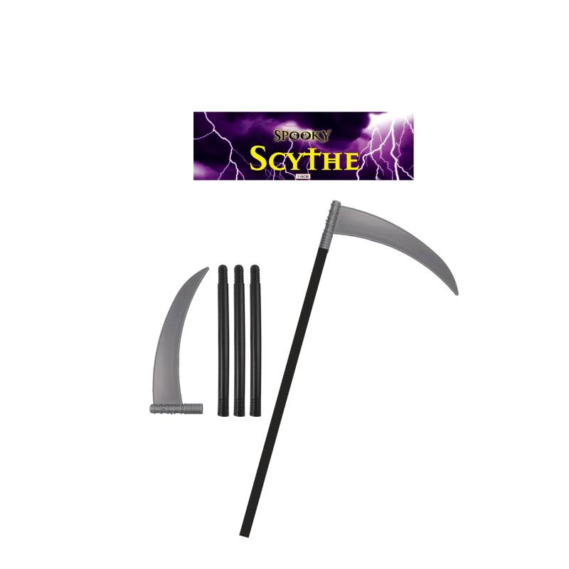 Halloween Festive Scythe Devils Toys Scary Festive Fun 4 Pack 110cm