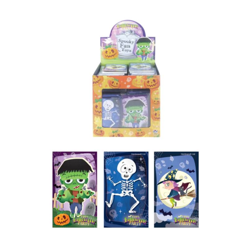 Halloween Mini Notebooks (9.3x5.5cm) 3 Assorted Designs