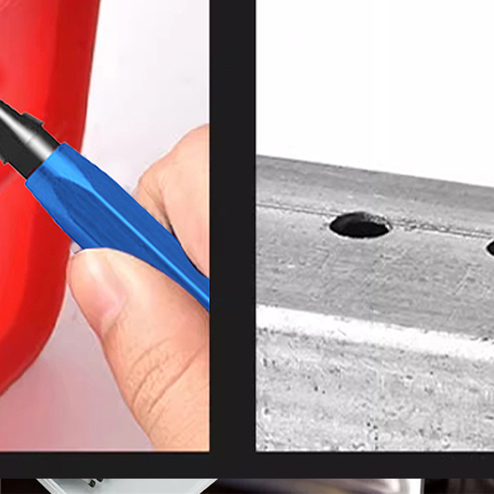 Hand Deburring Tool with 10 Pcs Spare Burr Removal Steel Blades - Blue