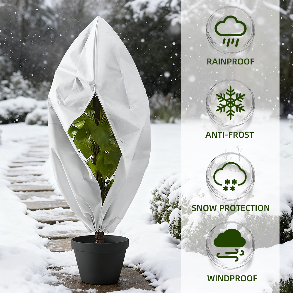 Heavy Duty Frost Protection Fleece Plant Covers Jacket Bush Tree 80 x 100cm