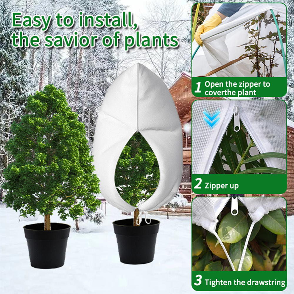Heavy Duty Frost Protection Fleece Plant Covers Jacket Bush Tree 80 x 100cm