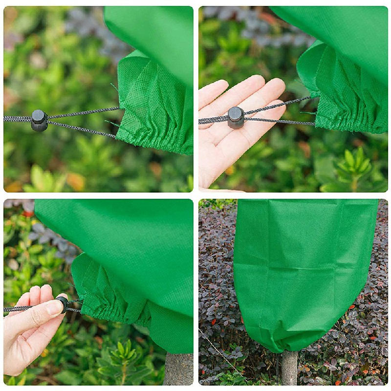 Heavy Duty Frost Protection Fleece Plant Covers Jacket Bush Tree 80x100cm - 30gsm