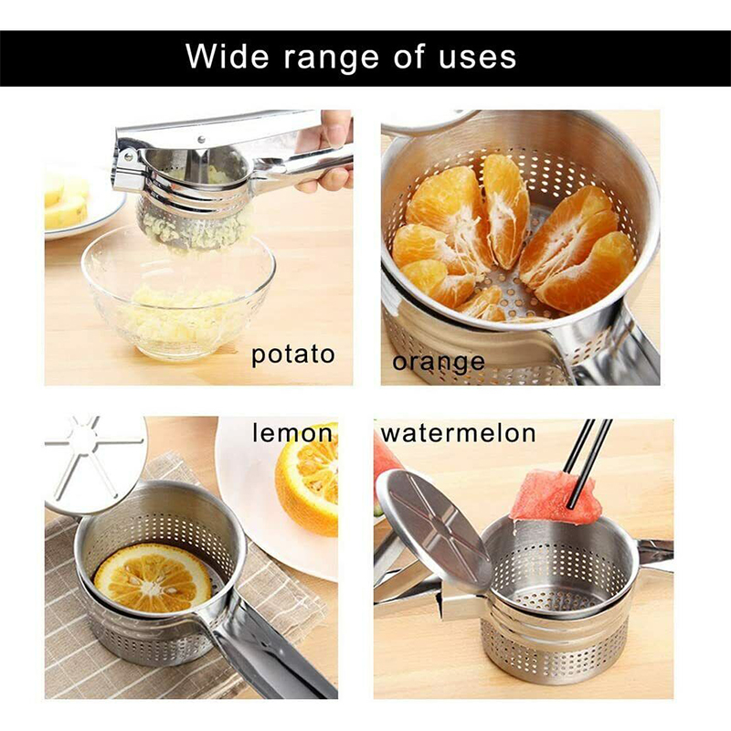 Heavy Duty Steel Potato Ricer Masher Juicer Vegetable Fruit Press Maker