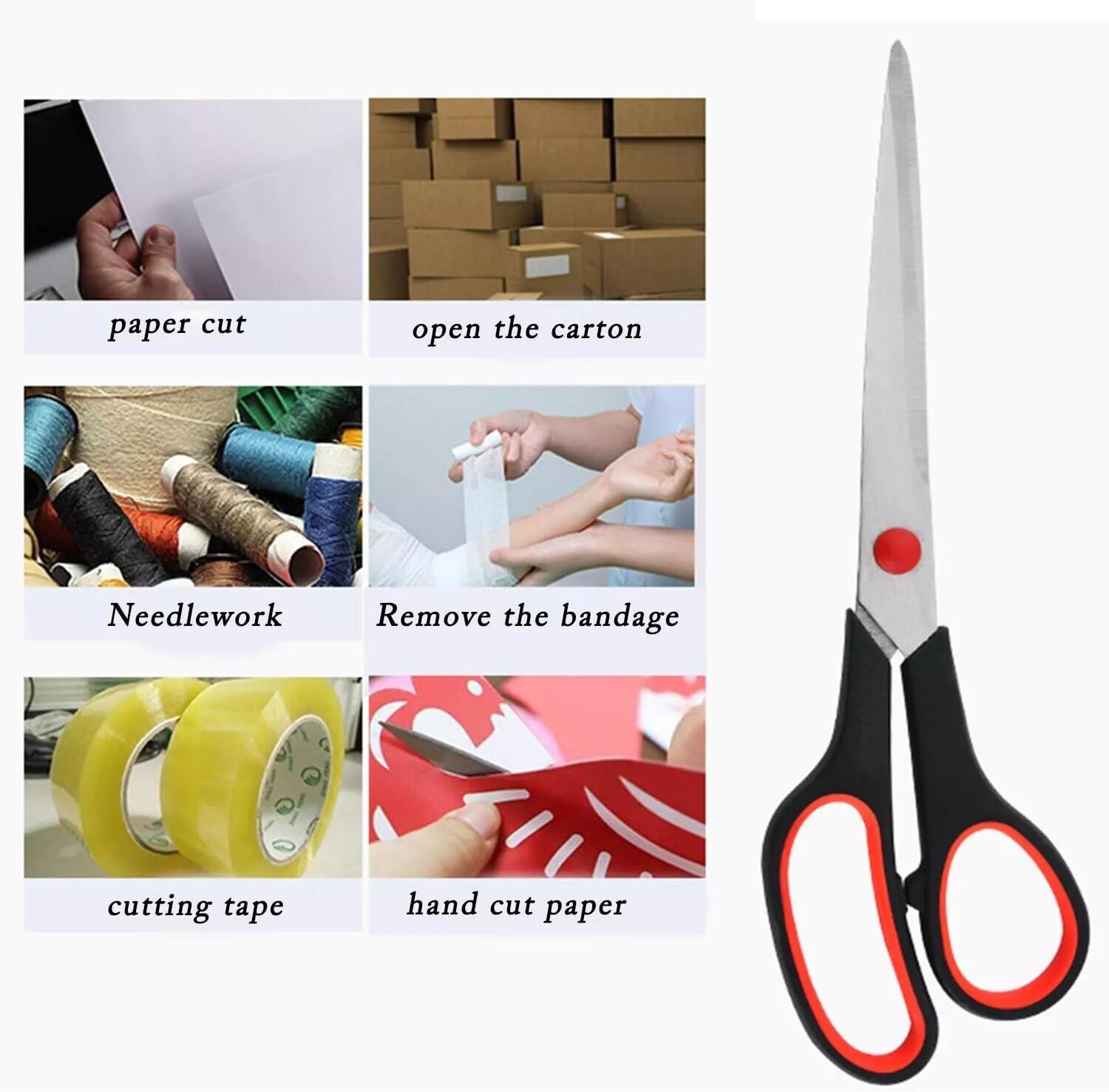 3 x Stainless Steel Kitchen Scissors Set Multi Purpose Heavy Duty Household Shear