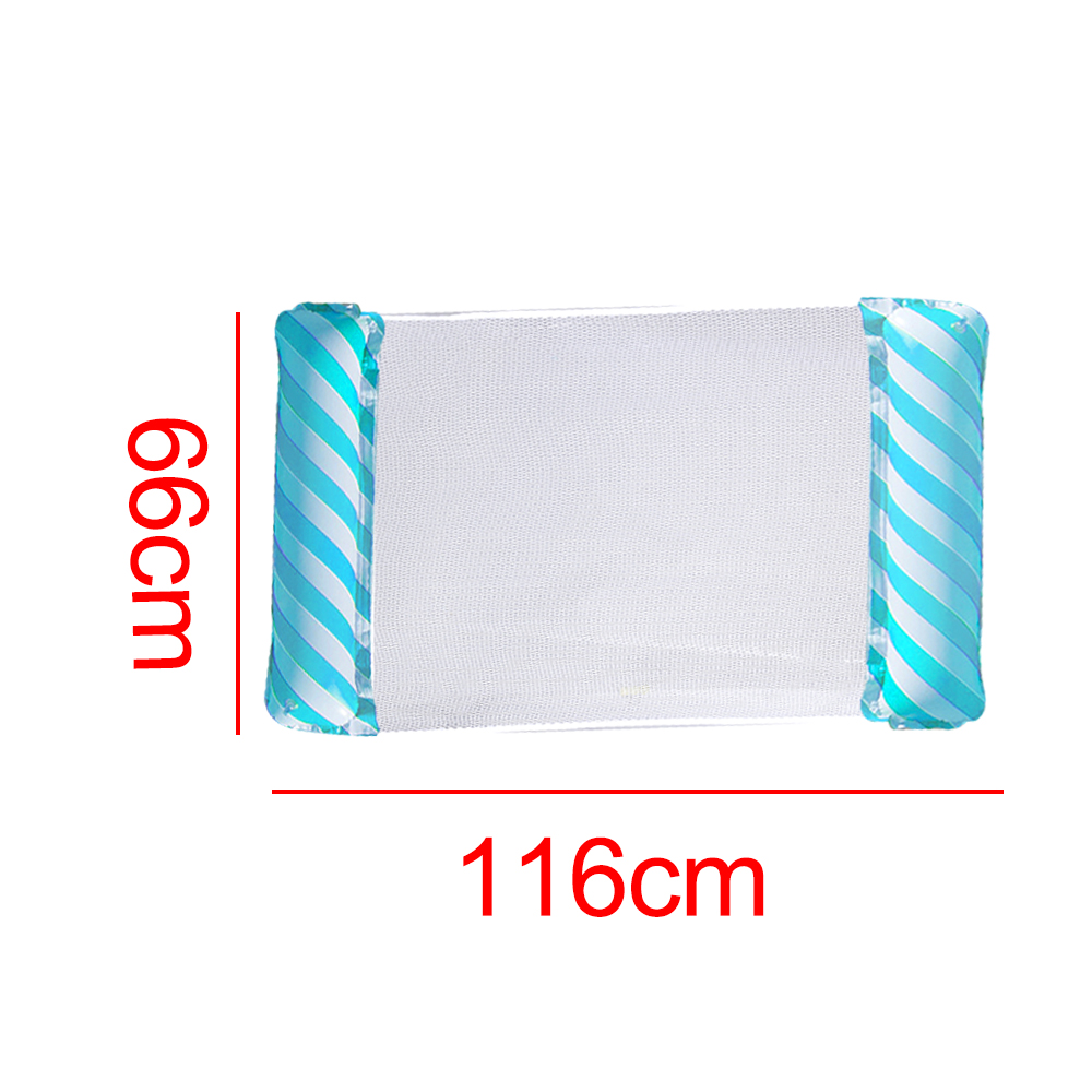 Inflatable Summer Swimming Hammock Floating Water Float Pool Lounge Bed - Blue
