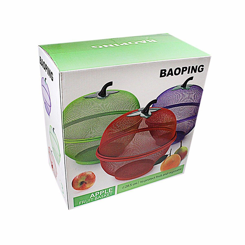 Kitchen Apple Fruit and Vegetable Bowl Basket 28.5cm - Random Colours