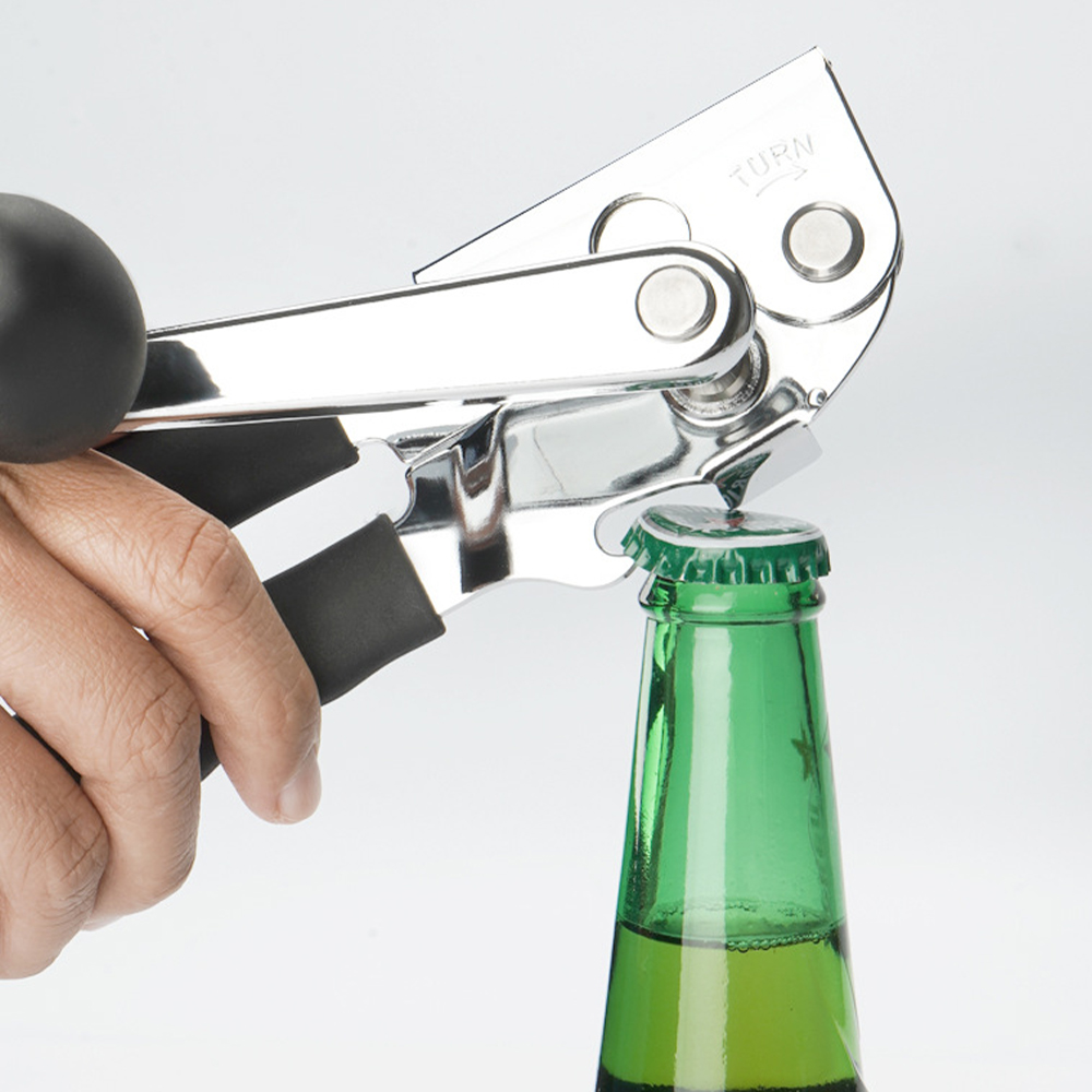 Kitchen Can Opener Ergonomic Tin Can Opener Manual Can Opener with Soft Handles for Home Restaurant