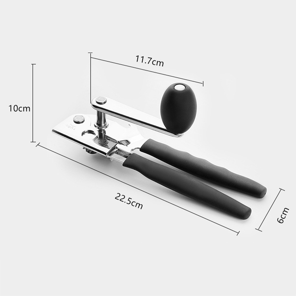 Kitchen Can Opener Ergonomic Tin Can Opener Manual Can Opener with Soft Handles for Home Restaurant