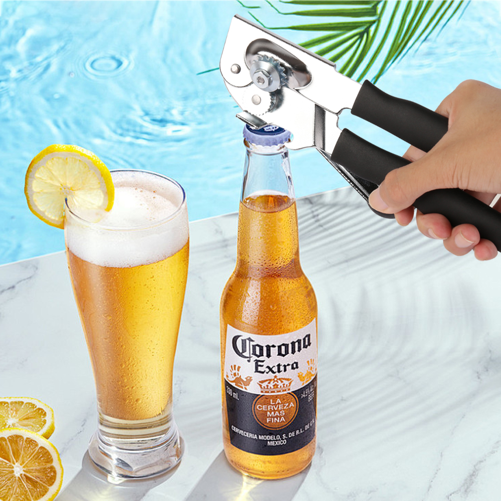 Kitchen Can Opener Ergonomic Tin Can Opener Manual Can Opener with Soft Handles for Home Restaurant