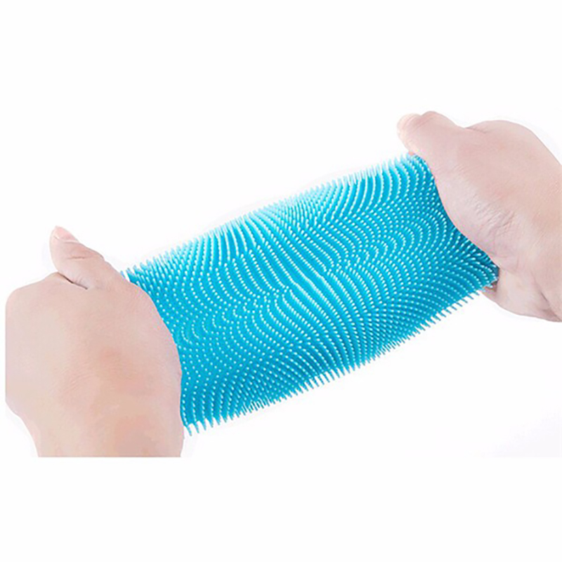 Kitchen Silicone Smart Sponge Brush Cleaning Tool - Blue