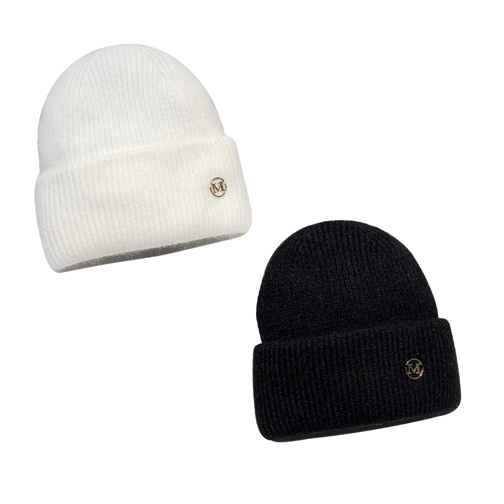 Ladies Women Beanie Hat Warm Fleece Lined R40 Thermal Insulation -  White