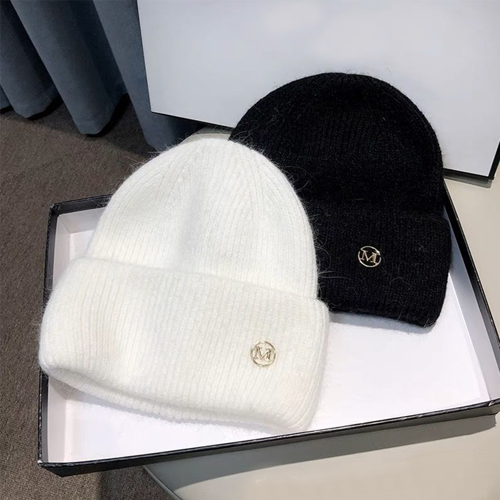 Ladies Women Beanie Hat Warm Fleece Lined R40 Thermal Insulation -  White