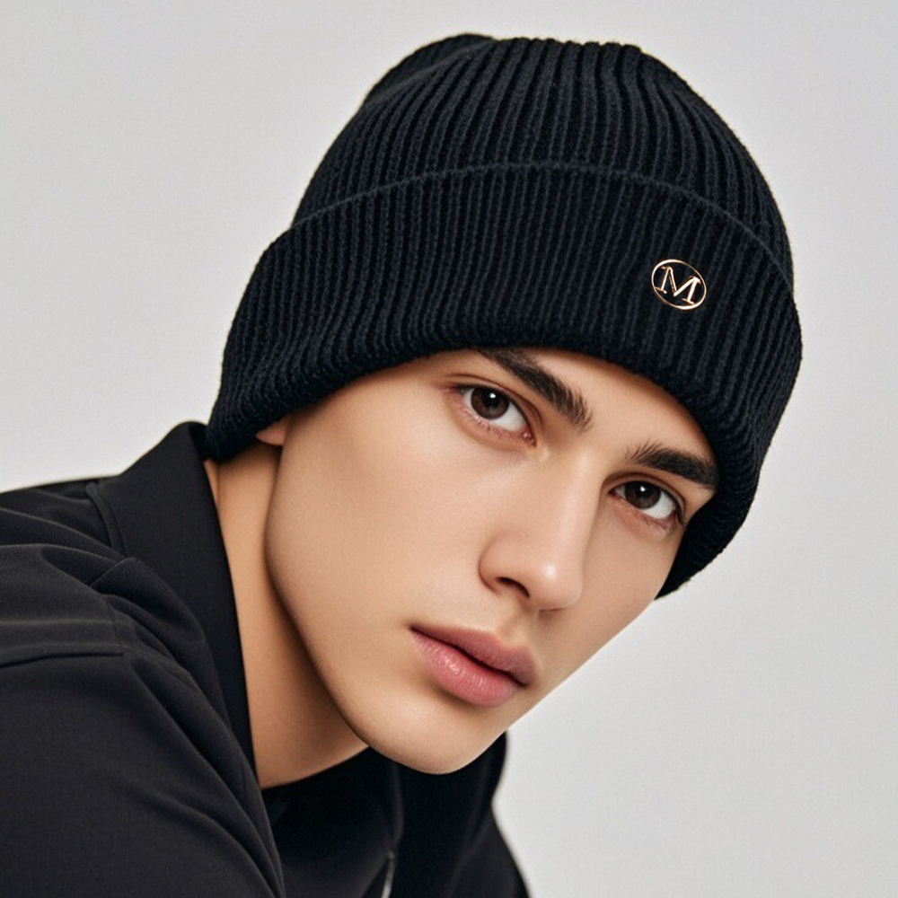 Ladies Women Beanie Hat Warm Fleece Lined R40 Thermal Insulation - Black