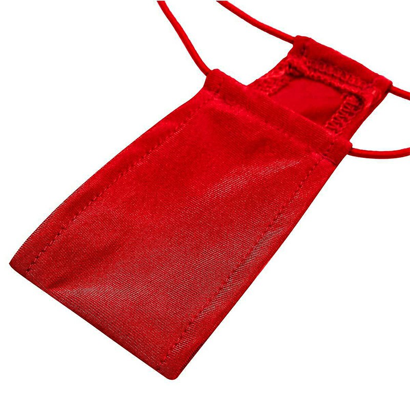 Lady Micro Bikini Swimwear G-String Bra and Thong Swimsuit - Red