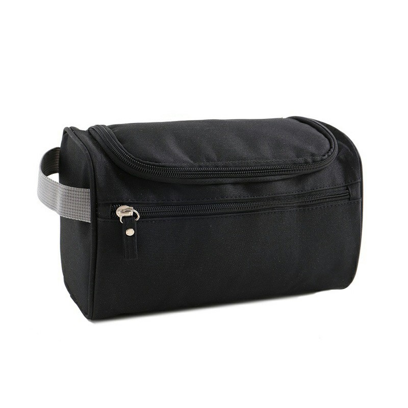 Large Capacity Travel Wash Bag Hanging Toiletry Shaving Gym Makeup Bag for Men and Women - Black