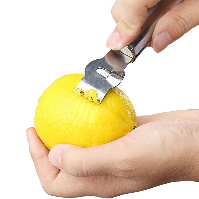 Lemon Peeler Stainless Steel Lemon Zester Grater Lime Orange Citrus Fruit Grater