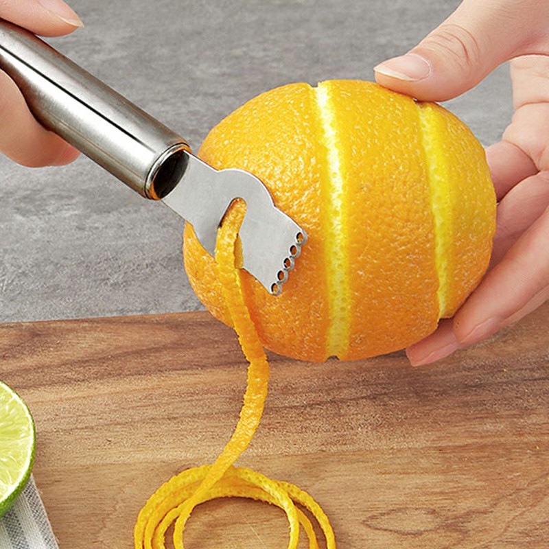 Lemon Peeler Stainless Steel Lemon Zester Grater Lime Orange Citrus Fruit Grater