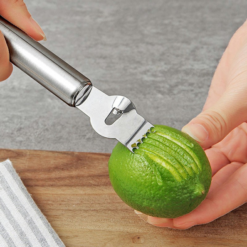 Lemon Peeler Stainless Steel Lemon Zester Grater Lime Orange Citrus Fruit Grater