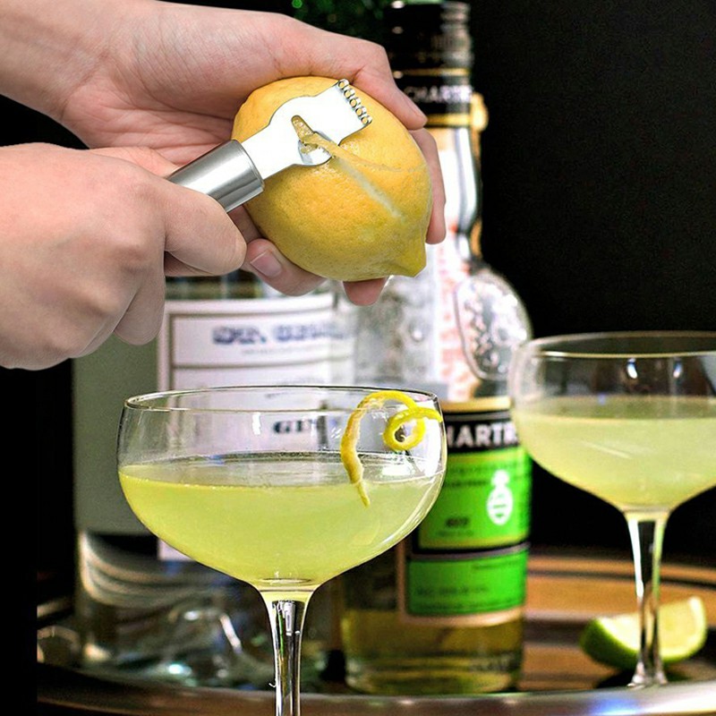 Lemon Peeler Stainless Steel Lemon Zester Grater Lime Orange Citrus Fruit Grater