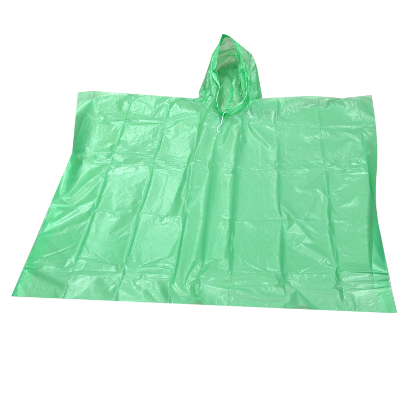 Lightweight Poncho Waterproof Raincoat for Childrens Boys Girls 45 x 72 inch - Green
