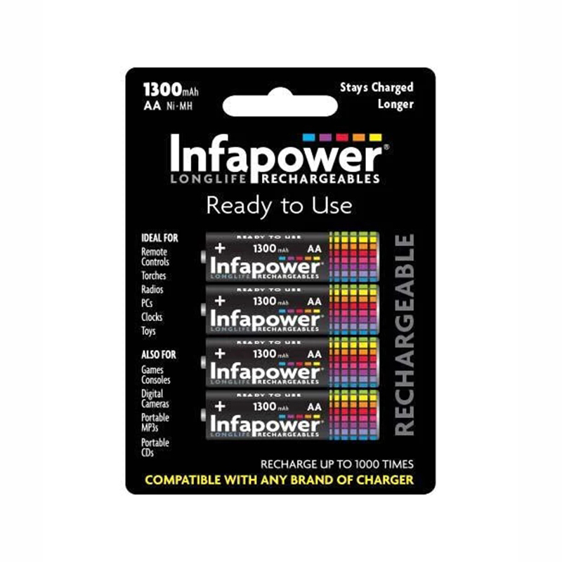 LongLife Rechargeable Battery Multipurpose Use 4 Pack AA