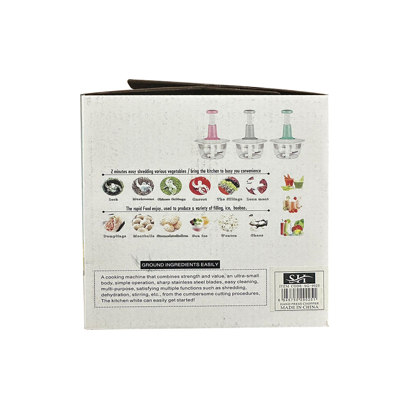 Manual Hand Press Chopper 10 x 14 x 26 cm - Random Colour