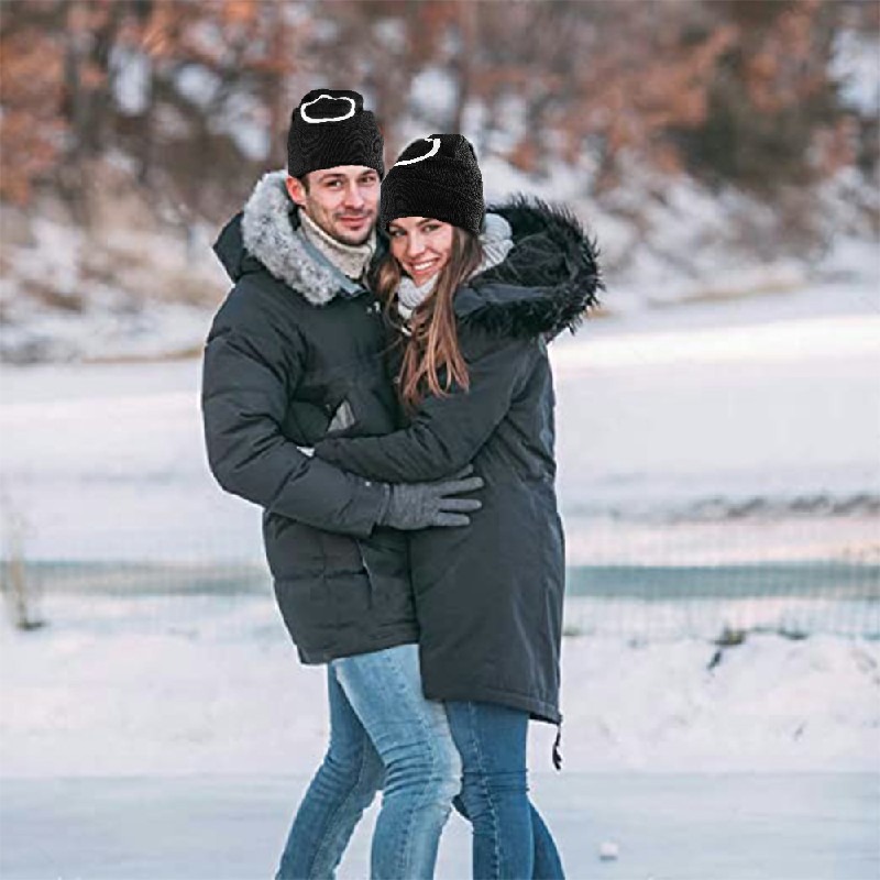 Mens Womens Beanie Knitted Hat Halloween Party Cosplay Costume - Circles