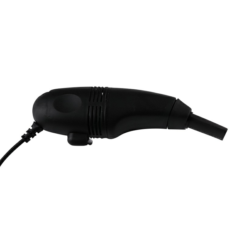 Mini USB Keyboard Vacuum Cleaner with Mini Brush Dust Cleaning Kit - Black