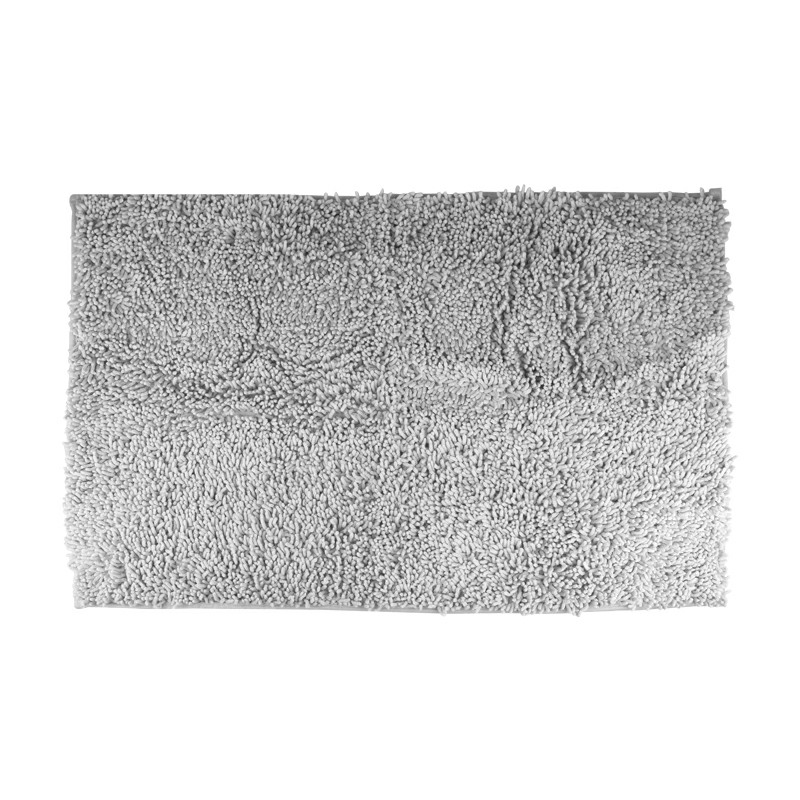 Non Slip Chenille Floor Mat Bath Mat Set Absorbent Mat Blanket - Grey