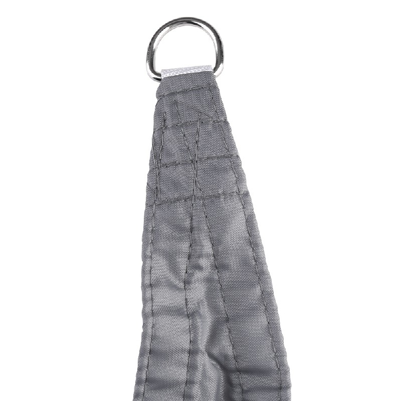 400D Triangle Outdoor Shade Sail Patio Suncreen Awning Garden Sun Canopy 98% UV Block Grey - 3x3x3m