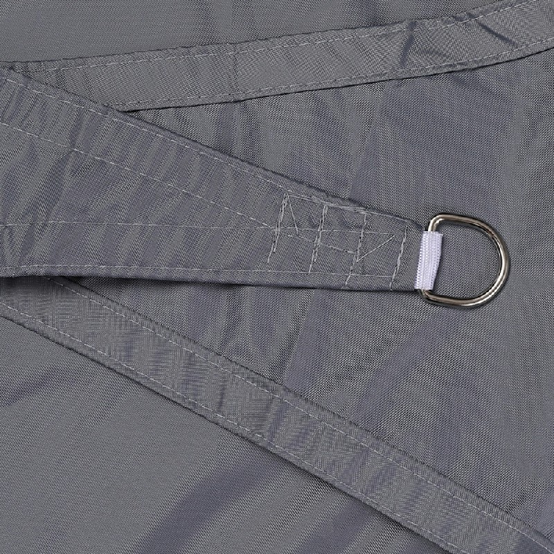 400D Triangle Outdoor Shade Sail Patio Suncreen Awning Garden Sun Canopy 98% UV Block Grey - 3x3x3m