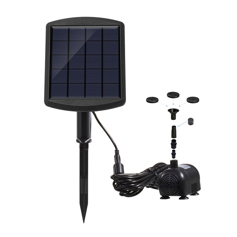 Outdoor Solar Powered Submersible Water Fountain Pump Garden Pond Pool Bird Bath