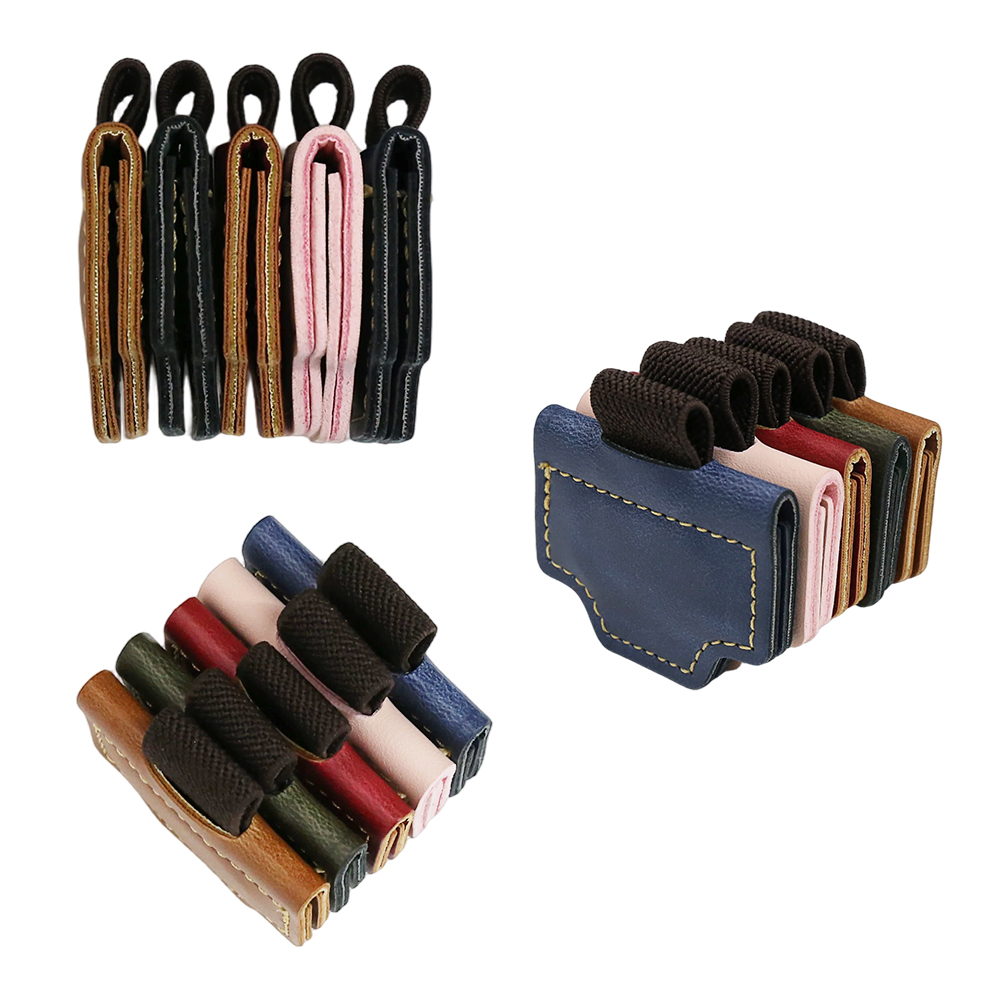 5pcs Personalised Magnetic Leather Bookmark with Pen Holder Page Marker Reader Gifts Gift