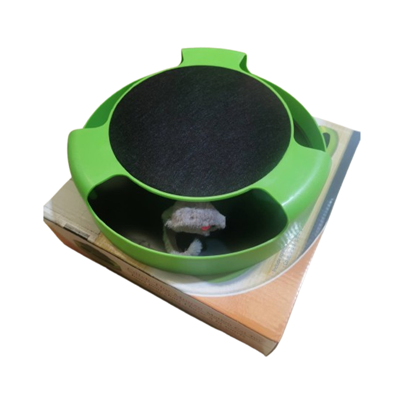 Pet Cat Toy Catch The Mouse Interactive Teasing Kitten Toy with Scratch Board