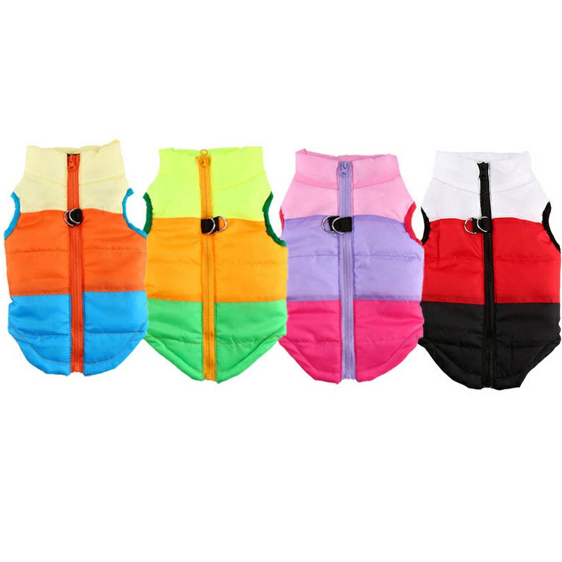 Pet Dog Cat Puppy Winter Coat Comfy Warm Vent Jacket Clothes Pulling Buckle - Size XS