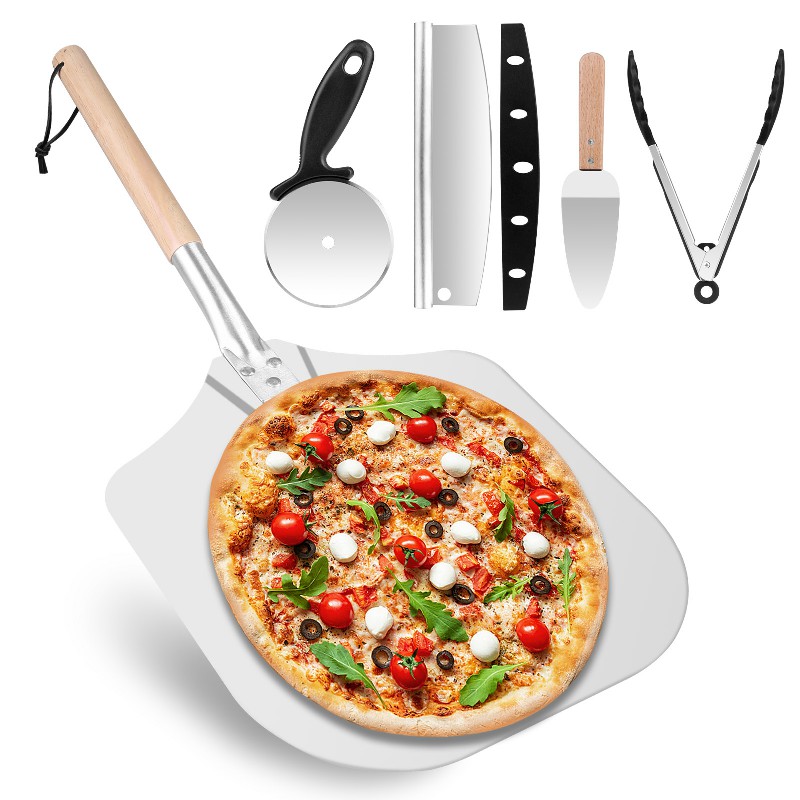 Pizza Making Tool Kits Ideal for for Homemade Baking Pizza Cookies Cake and BBQ